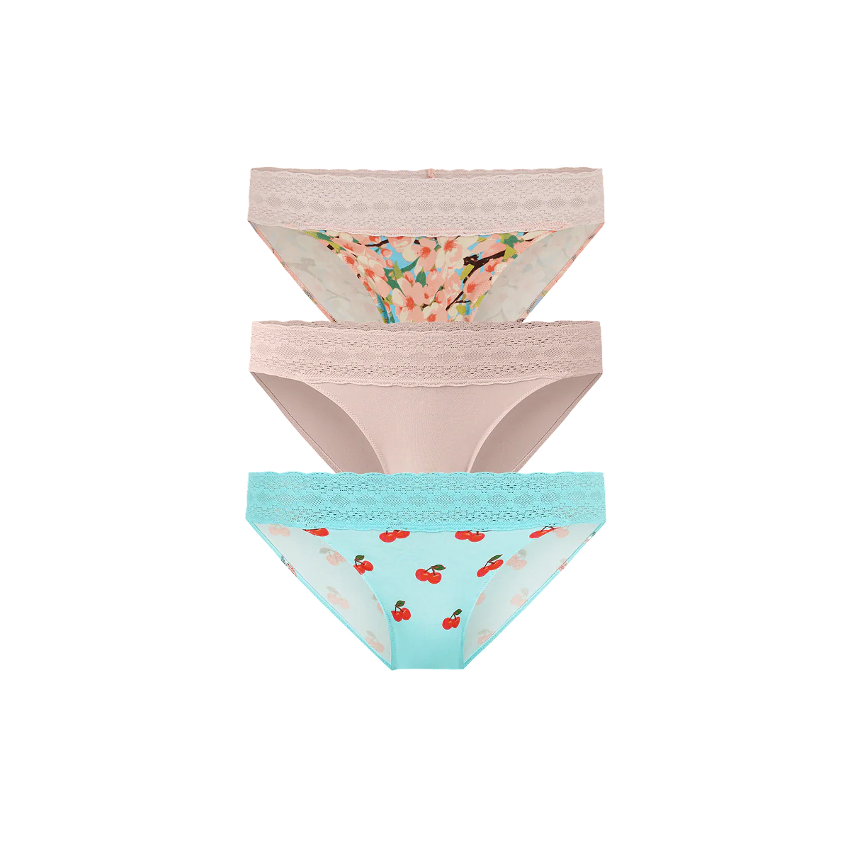 UltraModal™ Lace Bikini 3-Pack | Cherry Blossom Pack