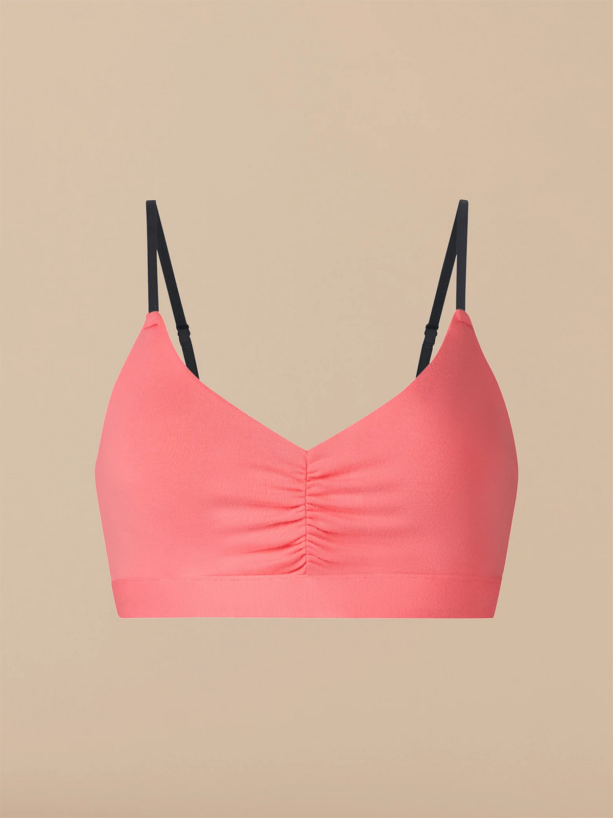 UltraModal™ FeelFree Ruched Bralette | Fiery Coral
