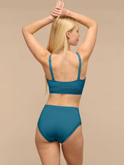 UltraModal™ Lace High-Waisted Cheeky Bikini | Teal