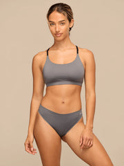 Breathe Racerback Bralette | Grey
