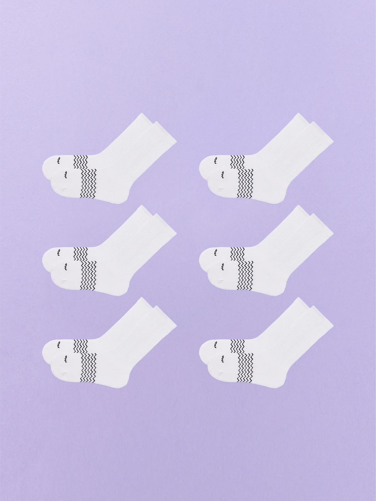 Essential Crew Sock 6-Pack | White Pack