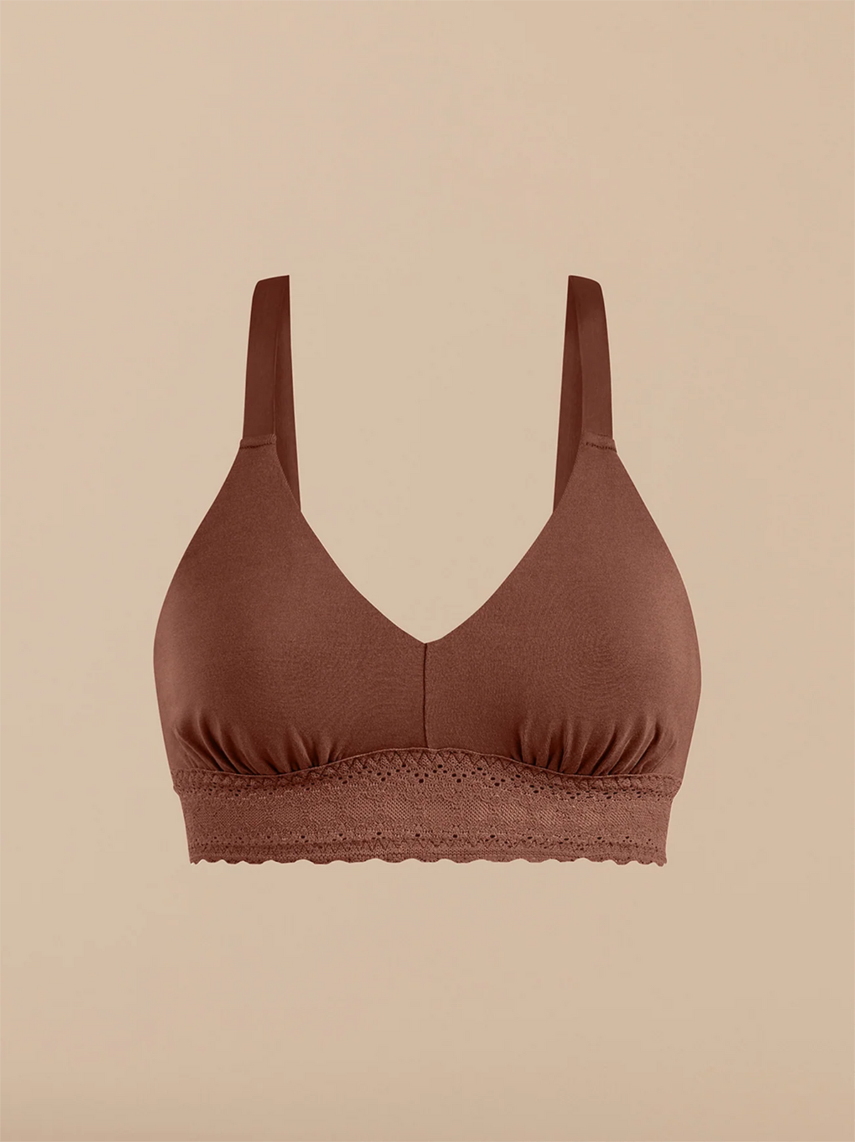 UltraModal™ Lace Longline Bralette | Walnut Shell