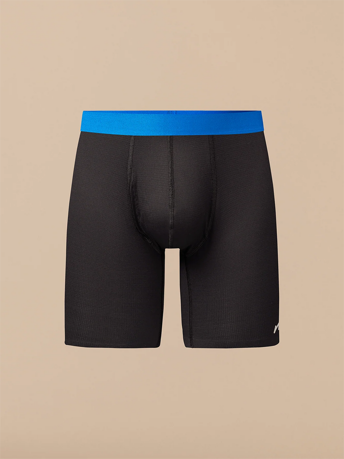 Breathe Long Boxer Brief w/ Fly | Black/Cobalt Blue