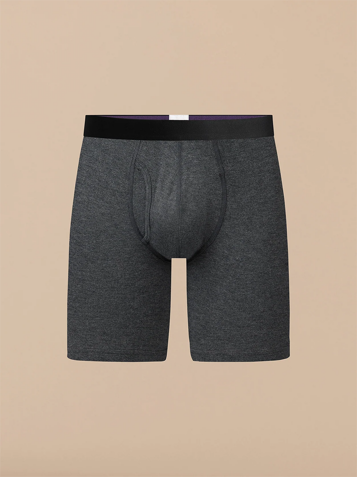 UltraModal™ Core Long Boxer Brief w/ Fly | Heather Charcoal