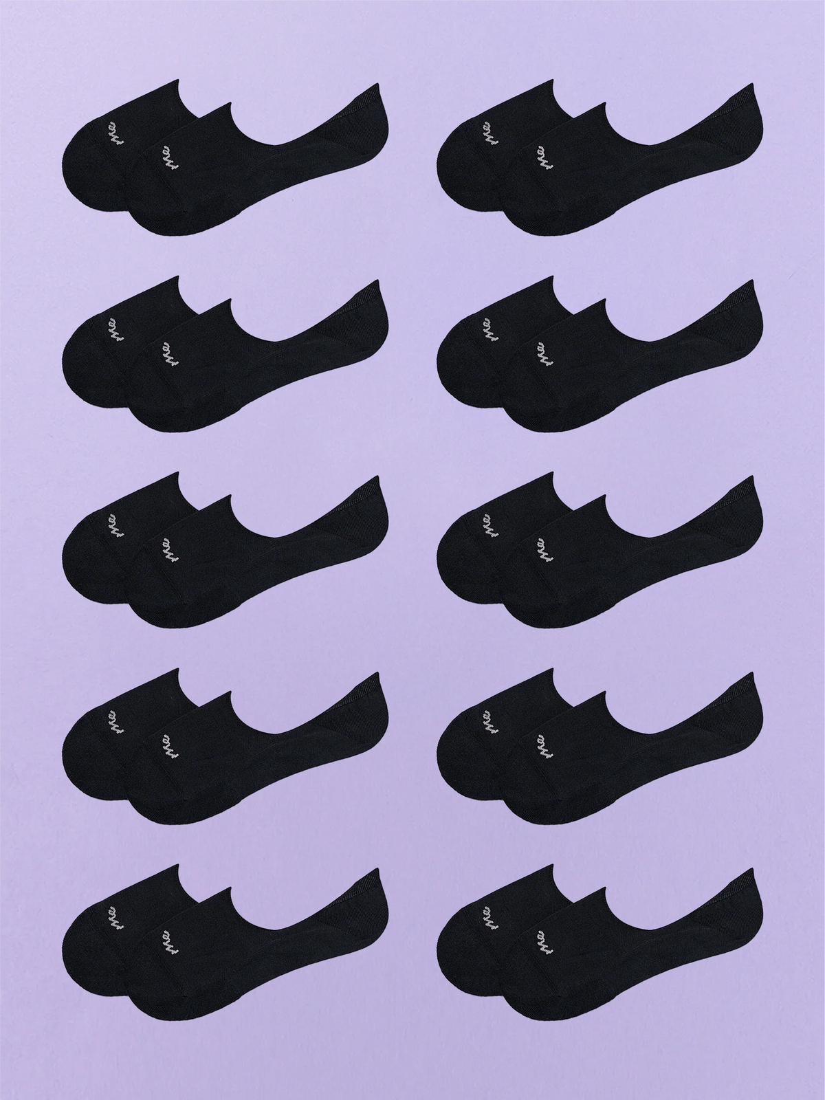 Essential No Show Sock 10-Pack | Black Pack