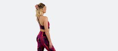 MoveMe Longline Sports Bra | Fuchsia Tie Dye