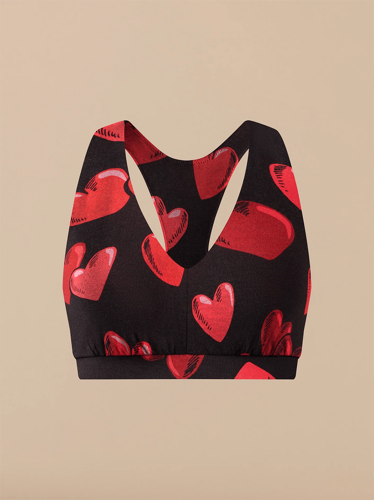 Curvy UltraModal™ FeelFree Racerback Bralette | Floating Hearts