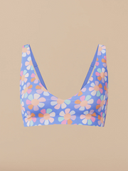 Seamless Plunge Bralette | Groovy Floral