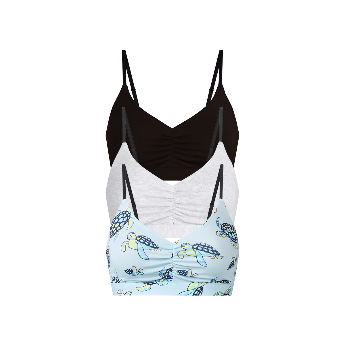 UltraModal™ FeelFree Ruched Bralette 3-Pack | Psycheshellic Pack