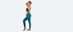 MoveMe Side Pocket Legging | Teal Tie Dye