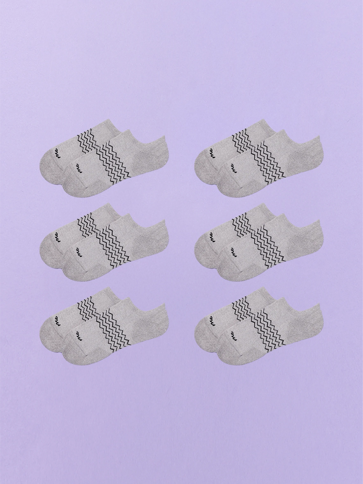 Essential Ankle Sock 6-Pack | Heather Grey Pack