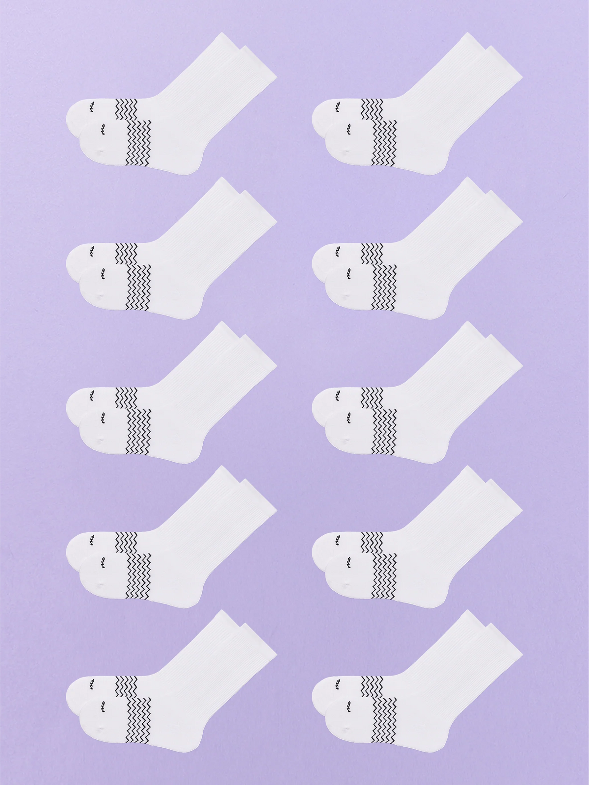 Essential Crew Sock 10-Pack | White Pack