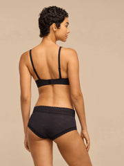 All Over Lace Plunge Bralette | Midnight Web