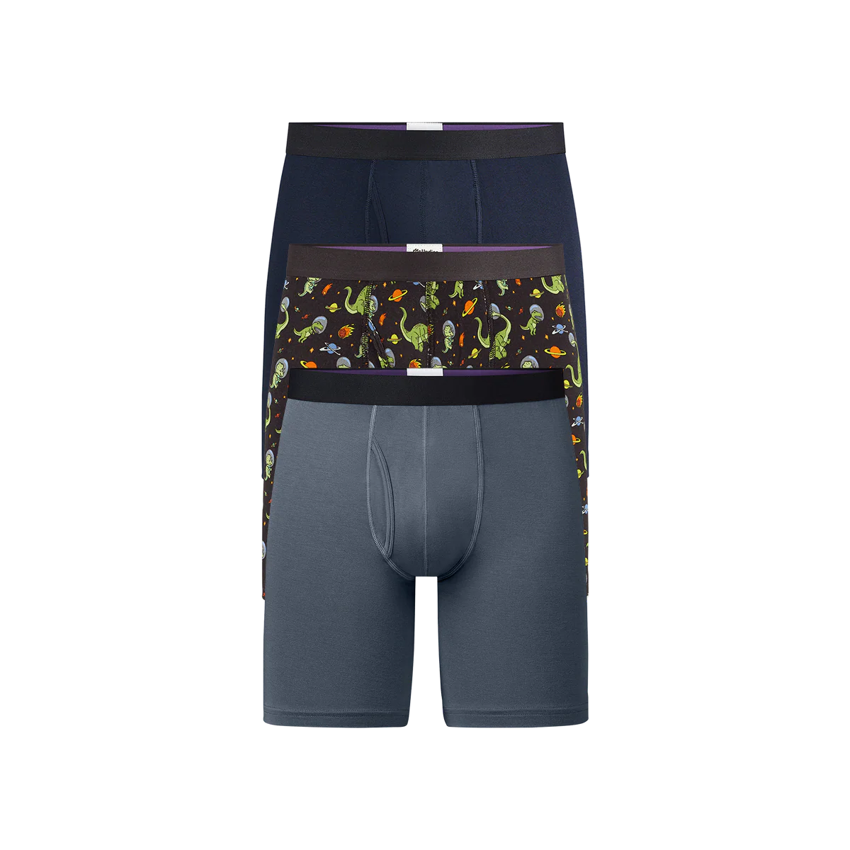 UltraModal™ Core Ball Caddy™ Long Boxer Brief w/ Fly 3-Pack | Explorasaurus Pack