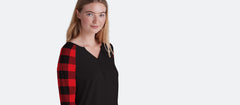 UltraModal™ Henley - Women's | Buffalo Plaid