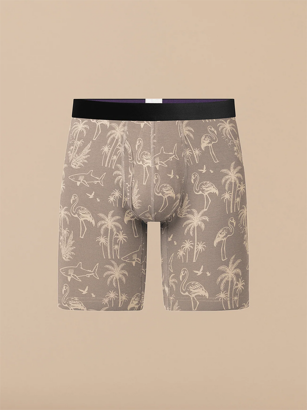 UltraModal™ Core Long Boxer Brief w/ Fly | Grey Wild Life