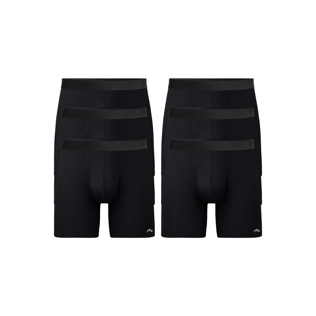 Breathe Boxer Brief w/ Fly 6-Pack | Black Pack