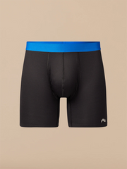 Breathe Boxer Brief w/ Fly | Black/Cobalt Blue
