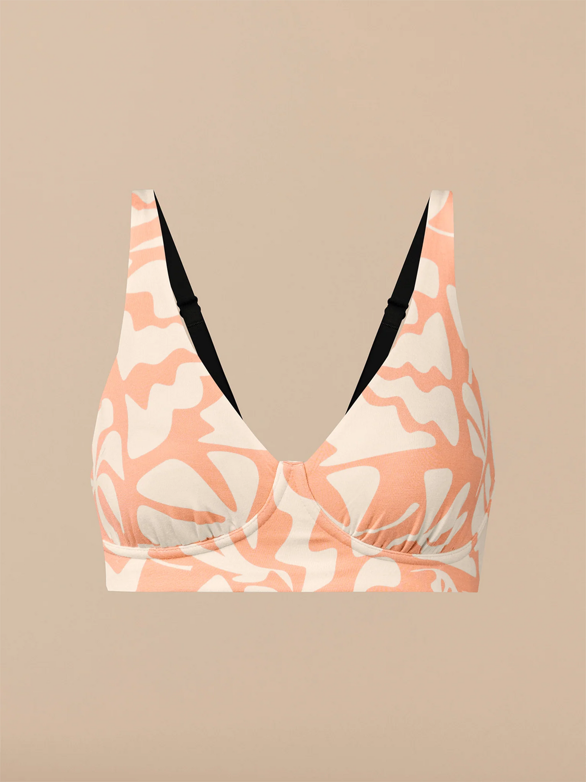 UltraModal™ FeelFree Longline Bralette | Coral Heatwave