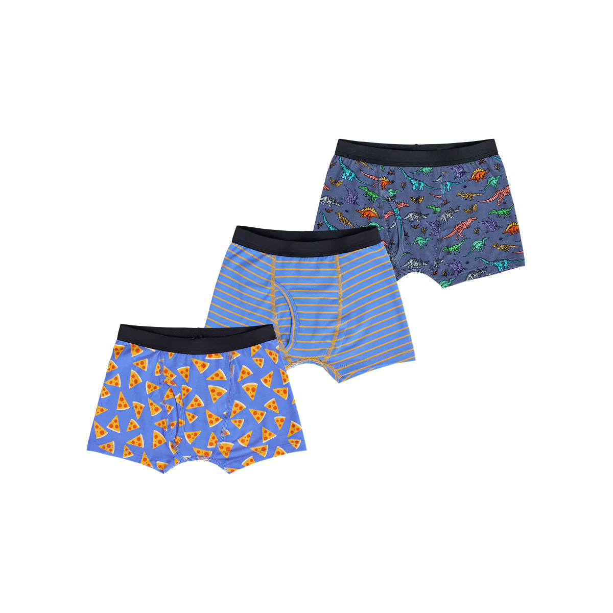 UltraModal™ Kids Core Boys Boxer Brief 3-Pack | Pizzasaurus Pack