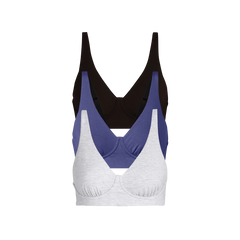UltraModal™ FeelFree Longline Bralette 3-Pack | Classic Navy Pack