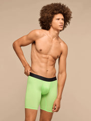 Breathe Long Boxer Brief w/ Fly | Electric Lime