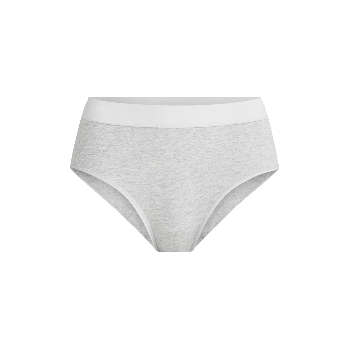 Stretch Cotton High-Waist Brief | Heather Grey
