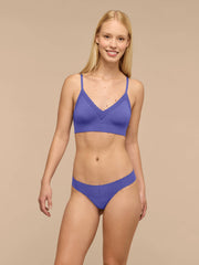 UltraModal™ Lace Low-Rise Thong | Berry Blue