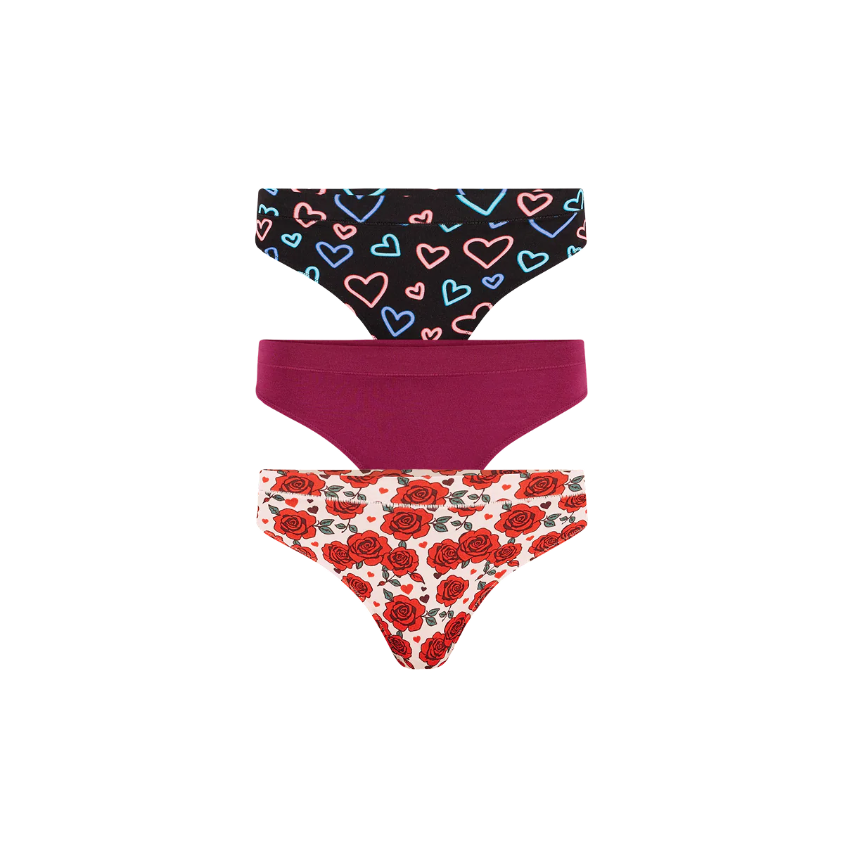 UltraModal™ FeelFree Thong 3-Pack | Electric Love Pack
