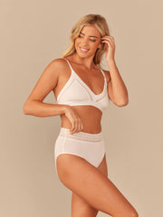 UltraModal™ Lace Triangle Bralette | White
