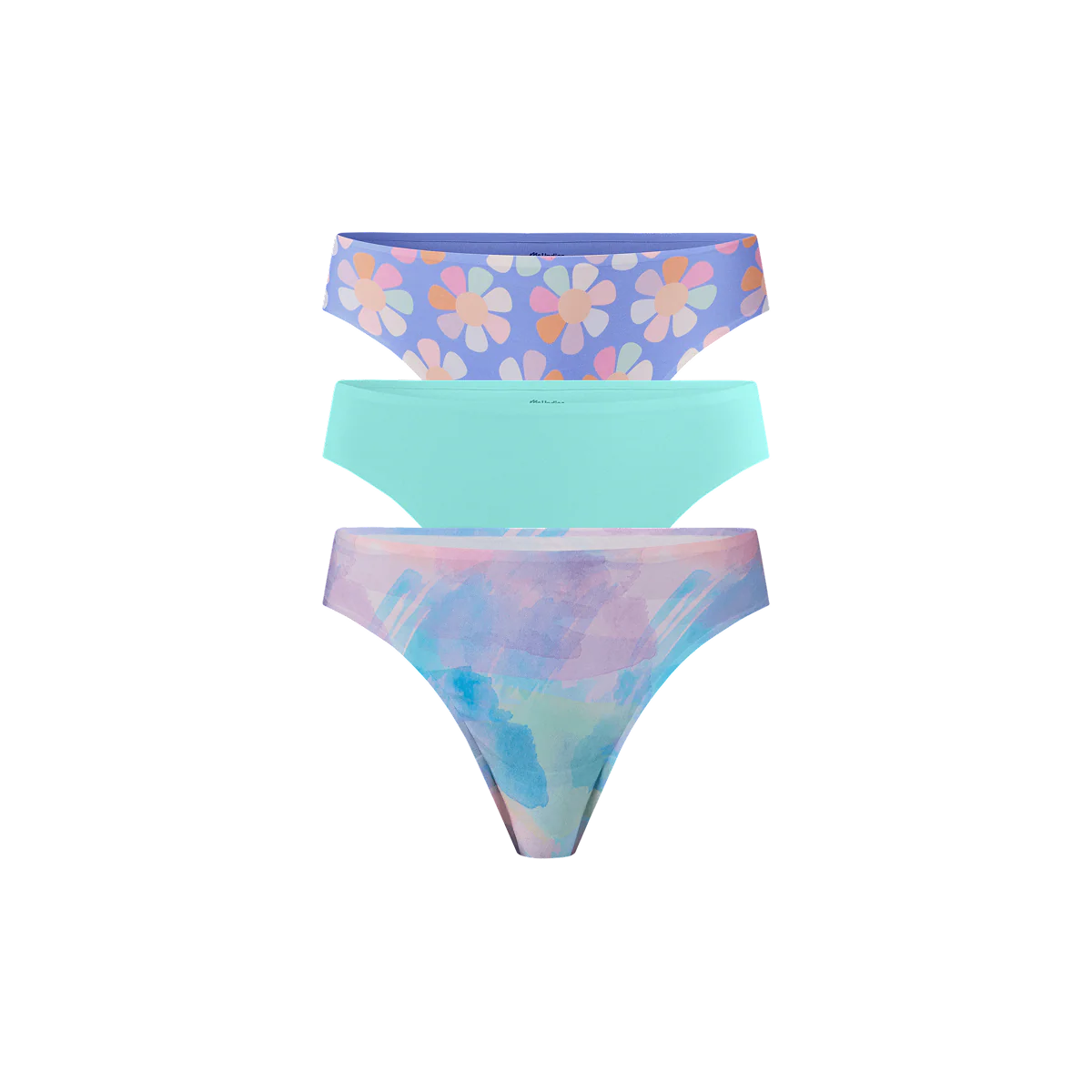 Seamless Thong 3-Pack | Groovy Kaleidoscope Pack