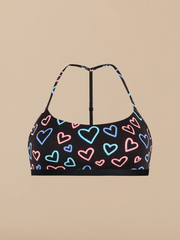 UltraModal™ Core T-Back Bralette | Electric Hearts 2.0