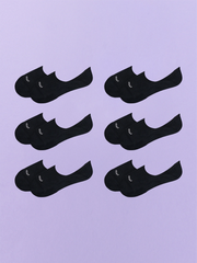 Essential No Show Sock 6-Pack | Black Pack