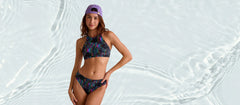 Mid-Rise Bikini Swim Bottom  | Electric Reef