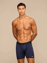 Breathe Breathe Ball Caddy Boxer Brief w/ Fly | Dark Sapphire