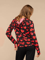 UltraModal™ Pullover Lounge Hoodie - Women's | Floating Hearts