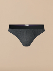 UltraModal™ Core Pouch Front Thong | Heather Charcoal