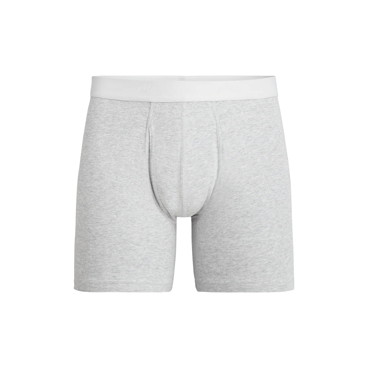 Stretch Cotton Boxer Brief w/ Fly | Heather Grey