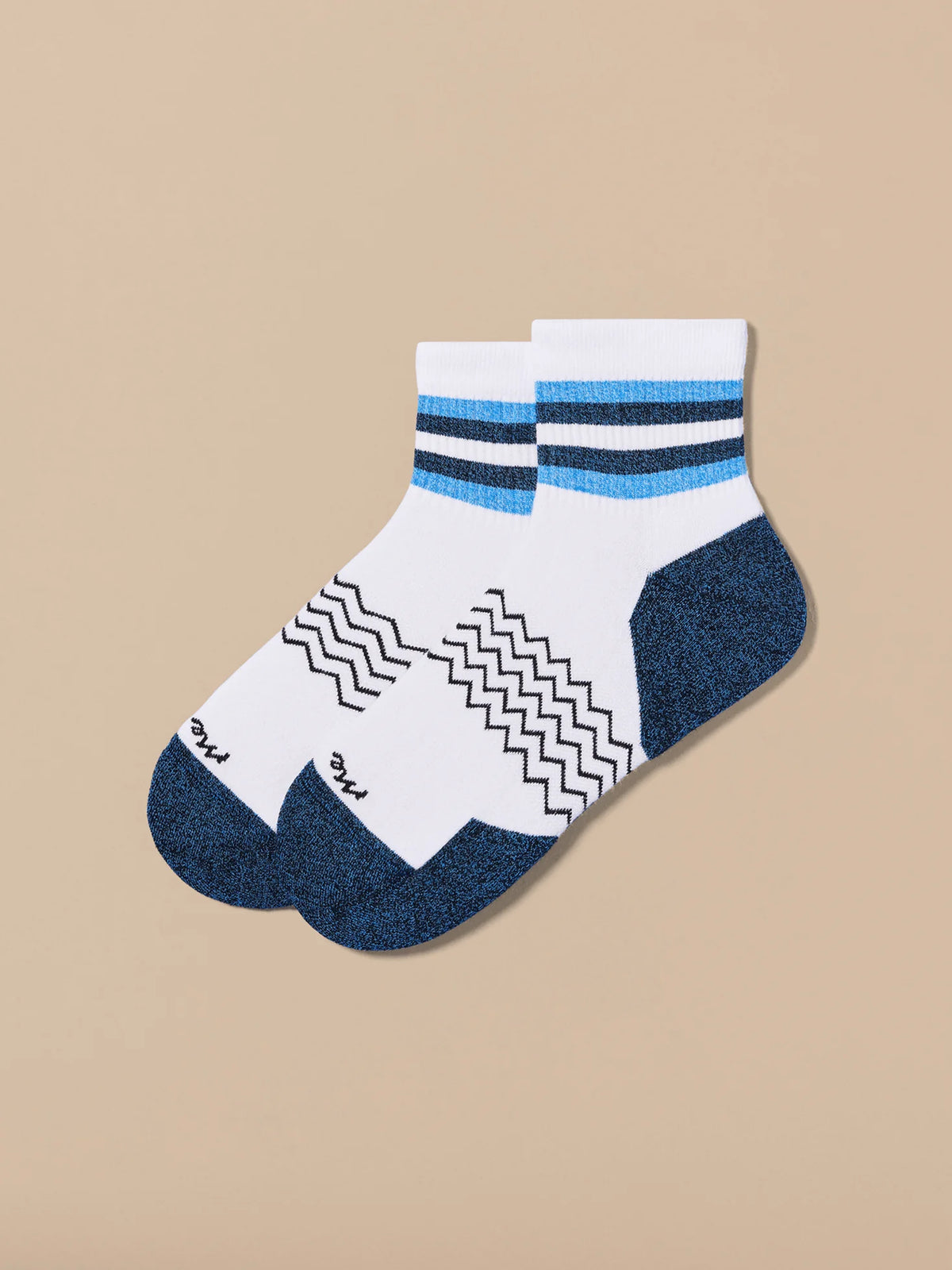 Essential Quarter Sock | White/Navy