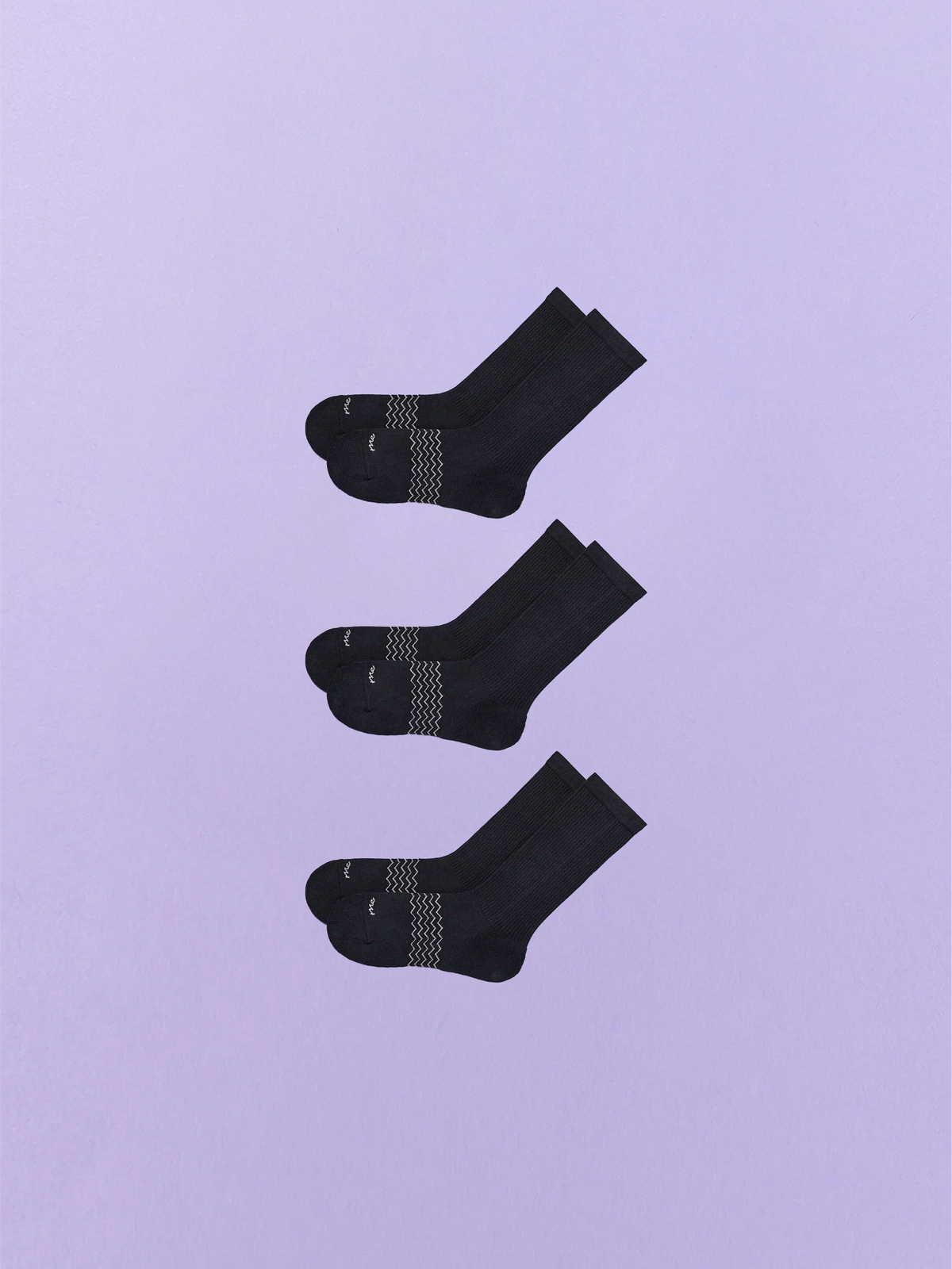Essential Crew Sock 3-Pack | Black Pack