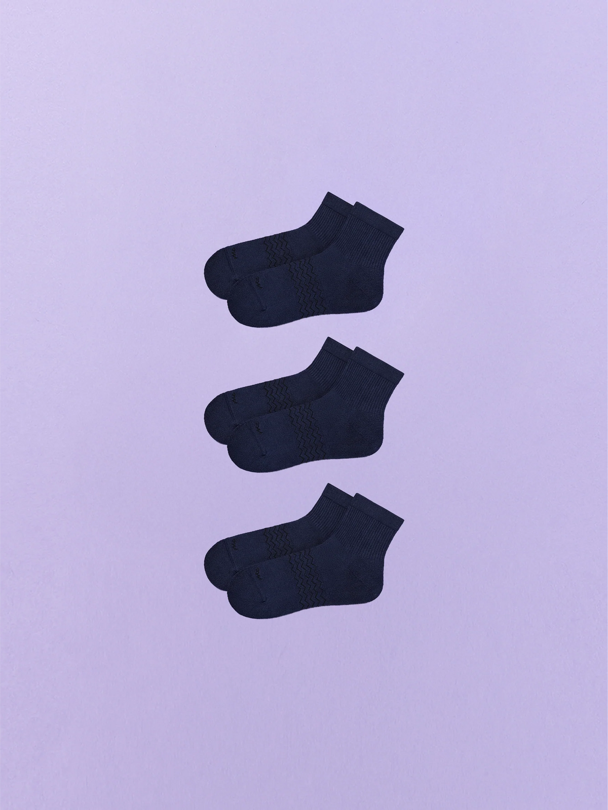 Essential Quarter Sock 3-Pack | Dark Sapphire Pack