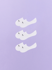 Essential No Show Sock 3-Pack | White Pack