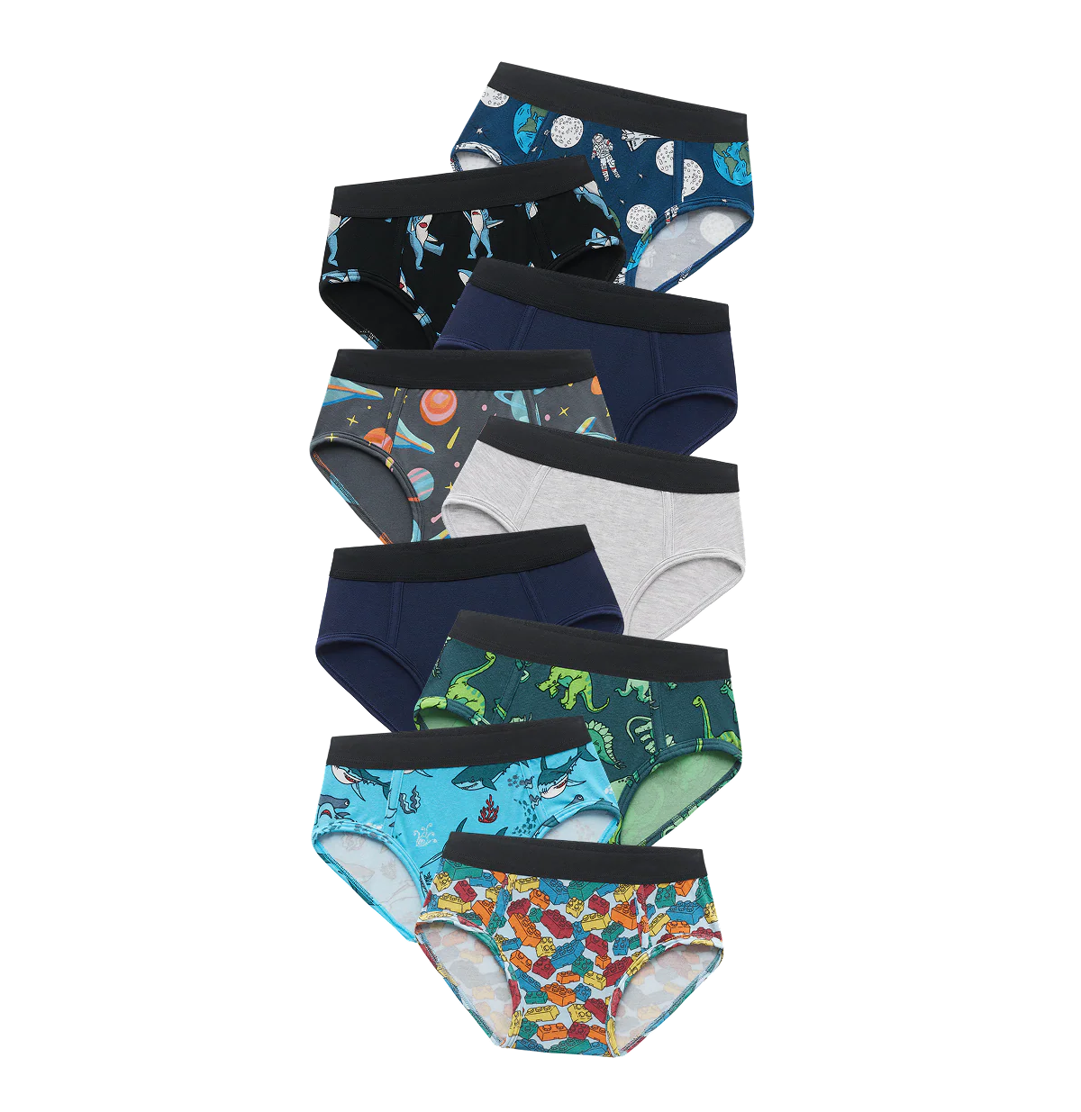 UltraModal™ Core Boys Brief 9-Pack | Splash and Stomp Pack