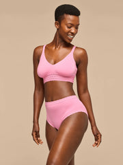 UltraModal™ Lace High-Waisted Cheeky Bikini | Pop Pink