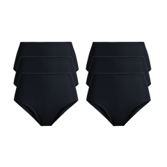 MoveMe High-Waisted Cheeky 6-Pack | Black