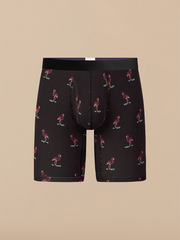 UltraModal™ Core Long Boxer Brief w/ Fly | Night Flamingos