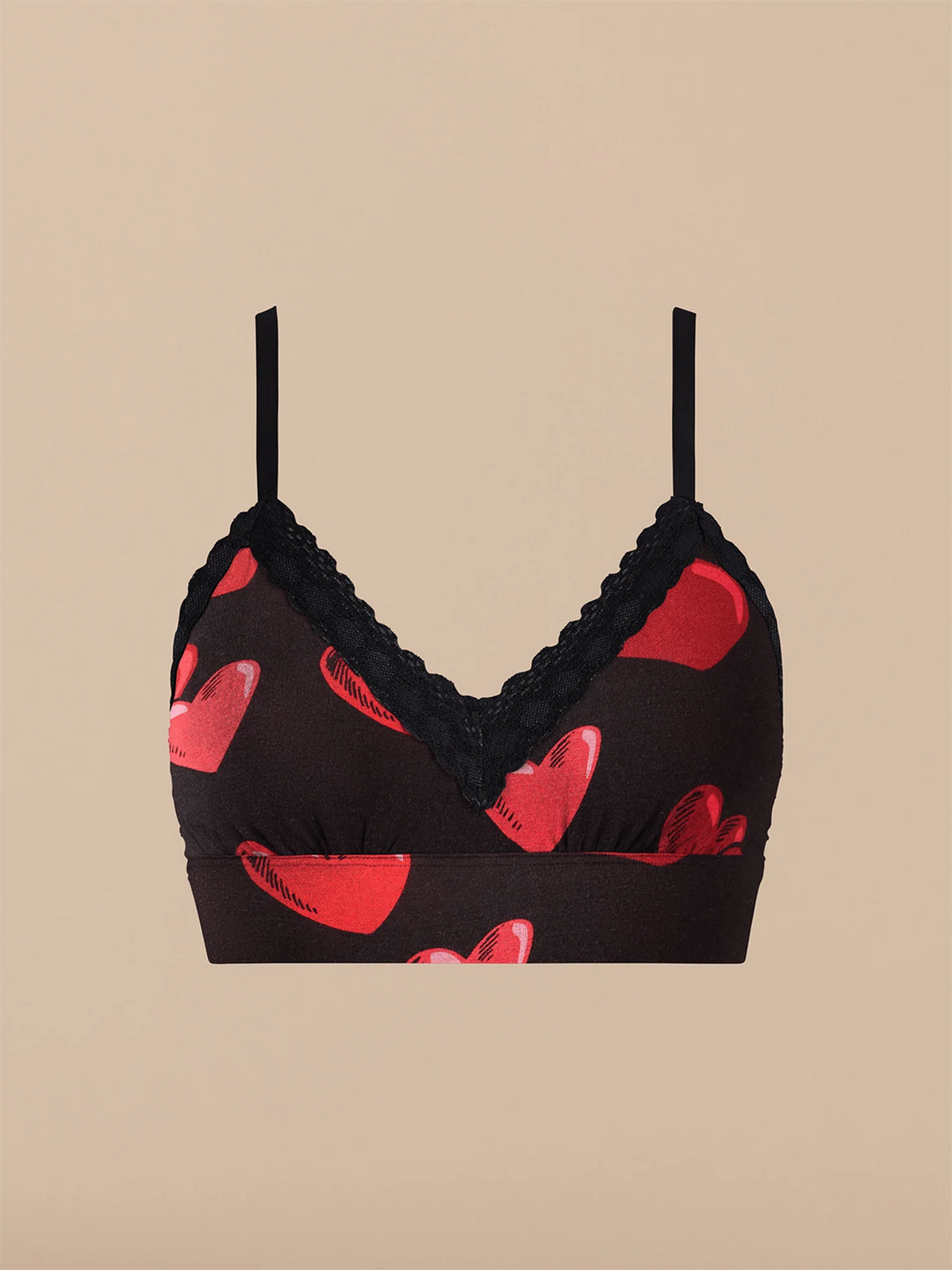 UltraModal™ Lace Plunge Bralette | Floating Hearts