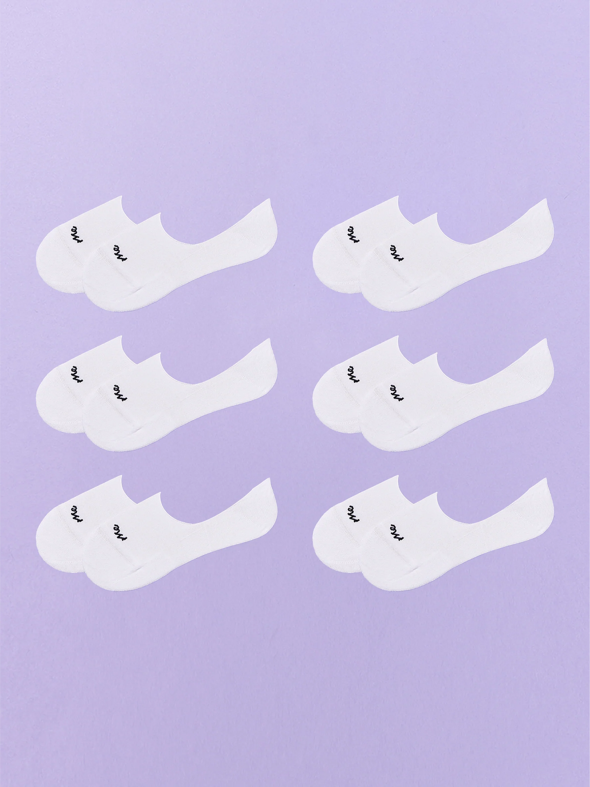 Essential No Show Sock 6-Pack | White Pack