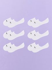 Essential No Show Sock 6-Pack | White Pack