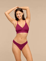 UltraModal™ Lace V-Front Thong | Peonies